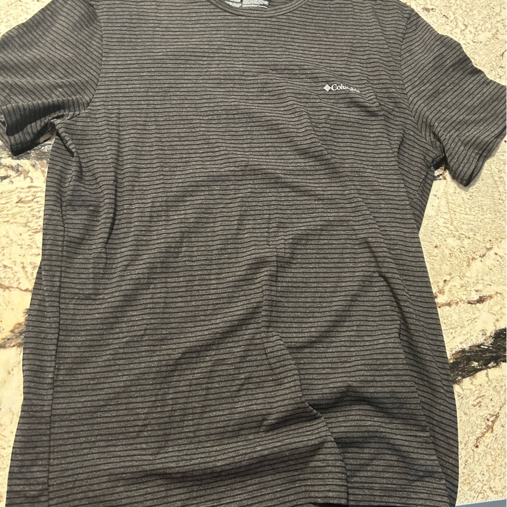 men’s striped columbia t shirt